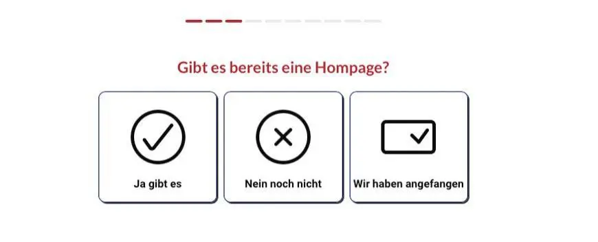 Gibt es bereits eine Homepage
