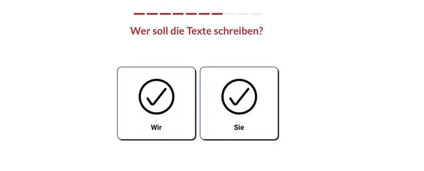 Wer soll die Texte schreiben?