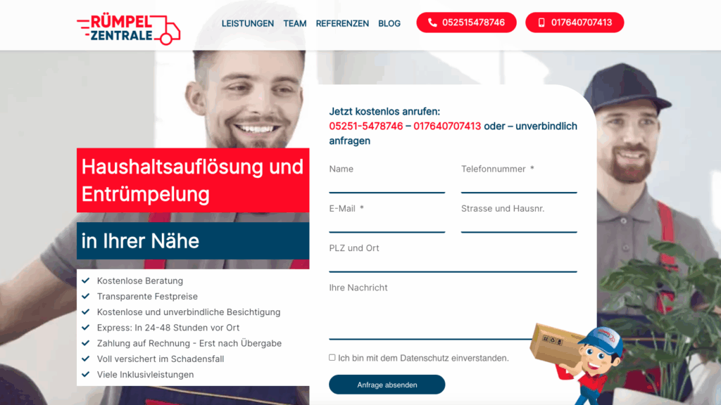 Startseite Rümpelzentrale