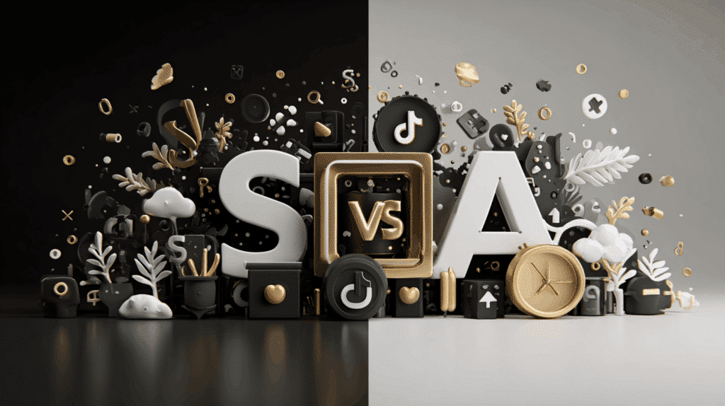 Animiertes Bild: SEO vs. SEA