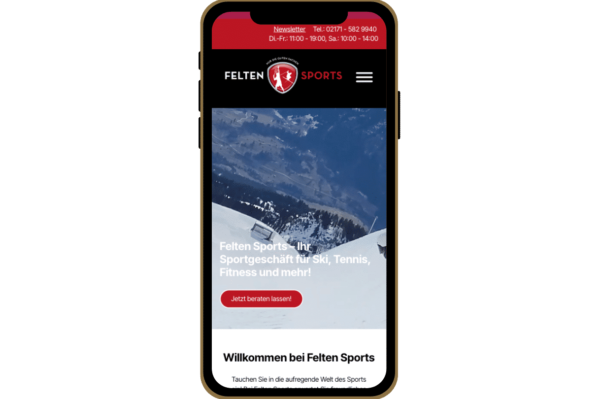 FeltenSportsPágina web móvil_